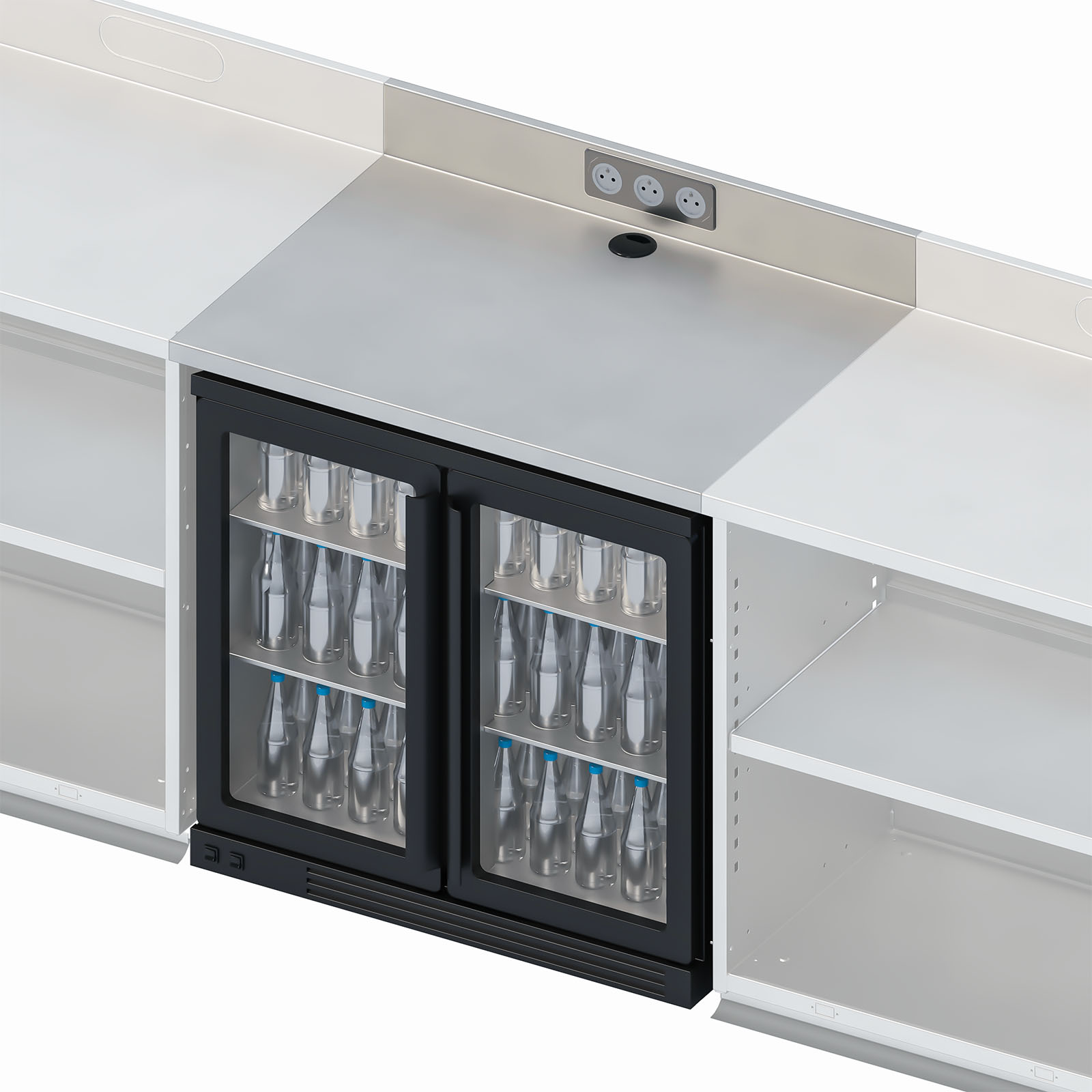 Plan de travail suspendu